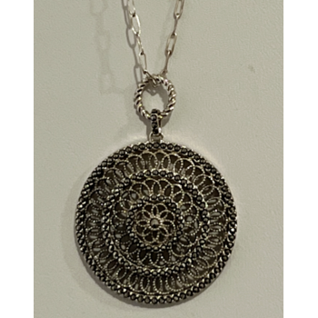 925 STERLING SILVER  MARCASITE NECKLACE