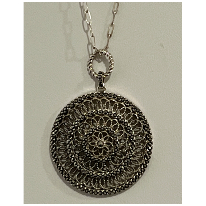 925 STERLING SILVER  MARCASITE NECKLACE