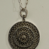 925 Sterling Silver Marcasite Necklace