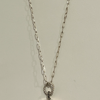 925 Sterling Silver Marcasite Necklace