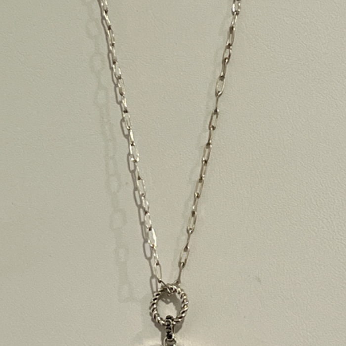 925 Sterling Silver Marcasite Necklace