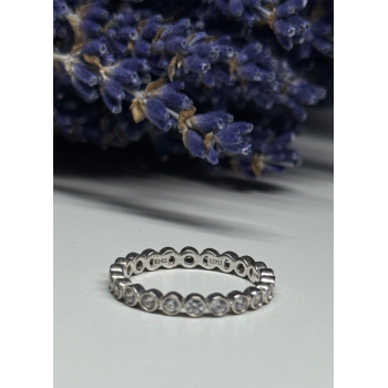 925 Sterling Silver CZ Ring Size 7.5