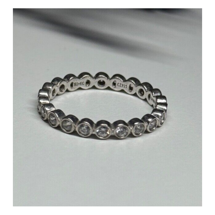 925 Sterling Silver CZ Ring Size 7.5
