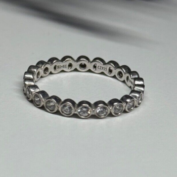 925 Sterling Silver CZ Ring Size 7.5