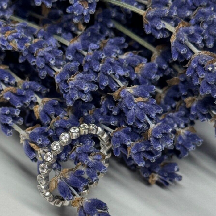 925 Sterling Silver CZ Ring Size 7.5