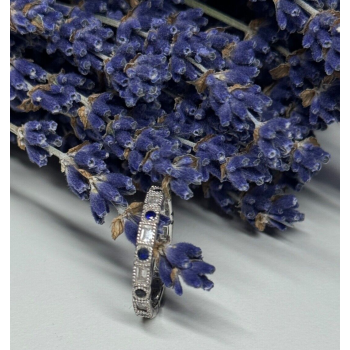 925 Sterling Silver CZ Ring Size 6.5