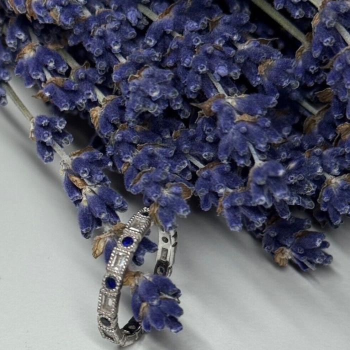 925 Sterling Silver CZ Ring Size 6.5