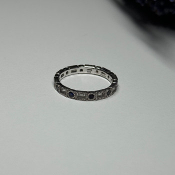 925 Sterling Silver CZ Ring Size 6.5