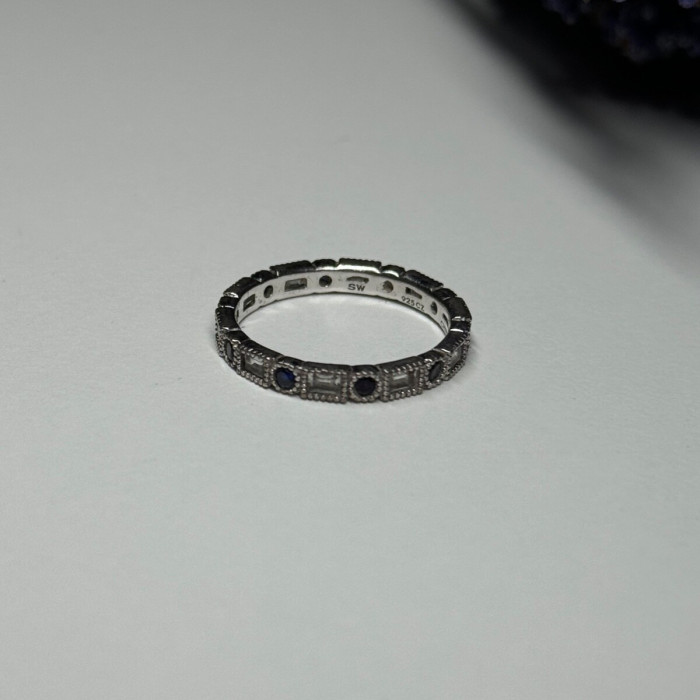 925 Sterling Silver CZ Ring Size 6.5
