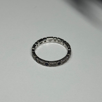 925 Sterling Silver CZ Ring Size 6.5