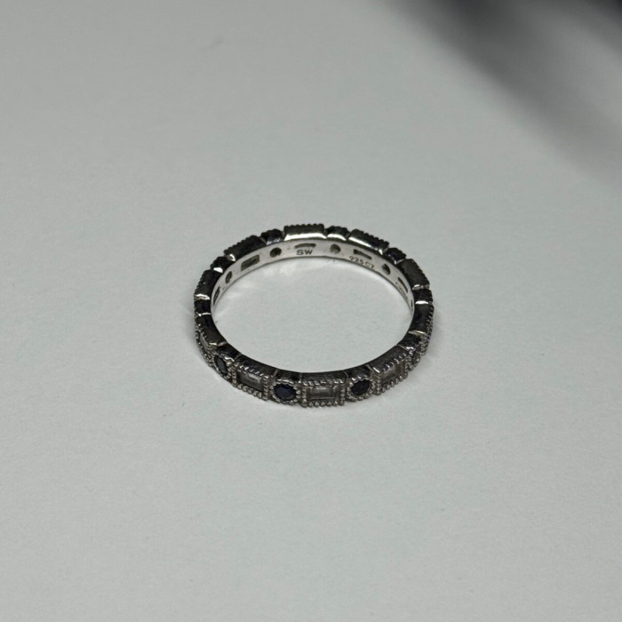 925 Sterling Silver CZ Ring Size 6.5
