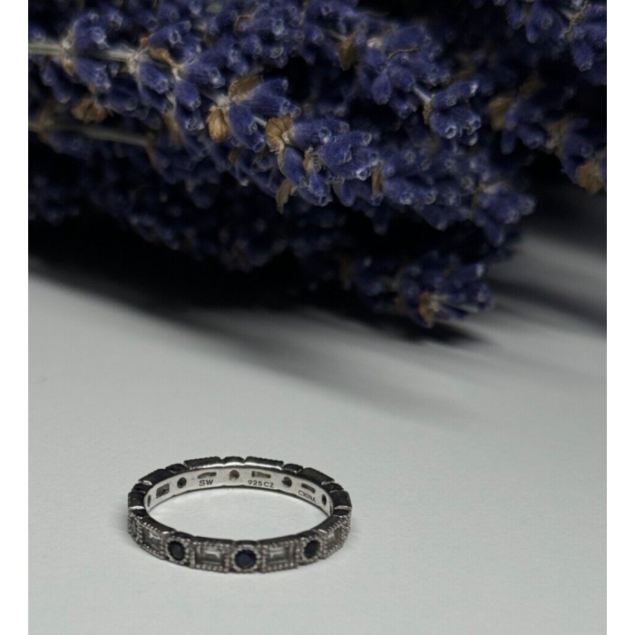 925 Sterling Silver CZ Ring Size 6.5