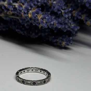 925 Sterling Silver CZ Ring Size 6.5