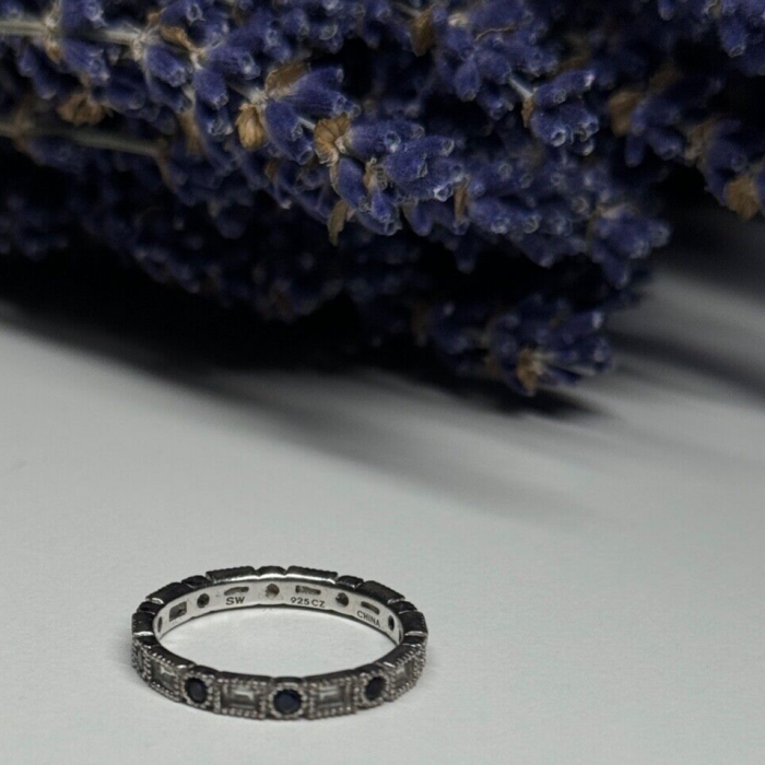 925 Sterling Silver CZ Ring Size 6.5
