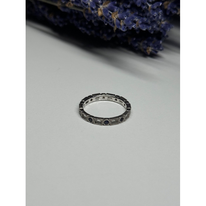 925 Sterling Silver CZ Ring Size 6.5