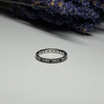 925 Sterling Silver CZ Ring Size 6.5