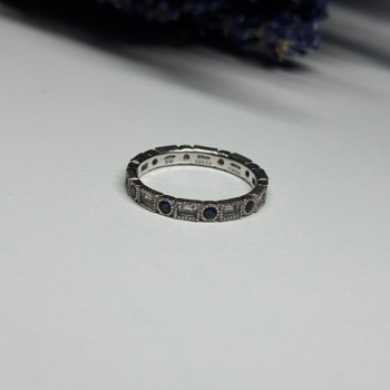 925 Sterling Silver CZ Ring Size 6.5