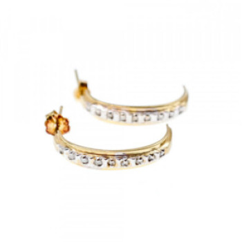 14K Yellow Gold Diamonds Earrings