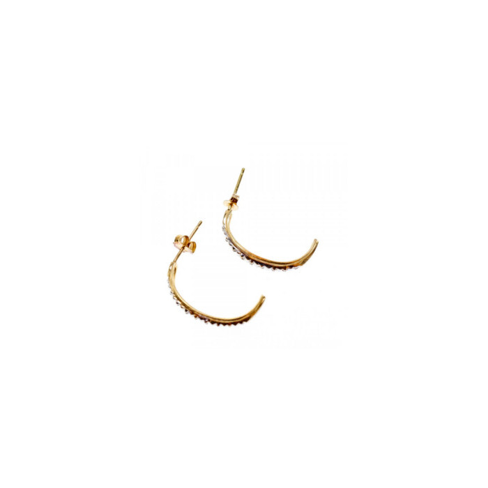 14K YELLOW GOLD DIAMONDS EARRINGS