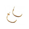 14K YELLOW GOLD DIAMONDS EARRINGS