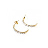 14K YELLOW GOLD DIAMONDS EARRINGS