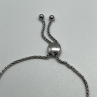 925 Sterling Silver Spinel & CZ Heart Bracelet