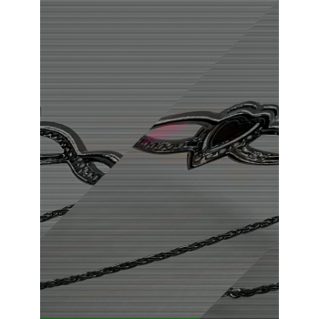 925 STERLING SILVER SPINEL & CZ HEART BRACELET