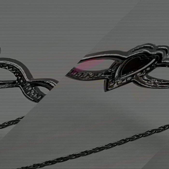 925 Sterling Silver Spinel & CZ Heart Bracelet