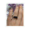 Vintage 925 Sterling Silver Onyx & Marcasites Ring Size 6.5