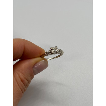 14K WHITE GOLD  DIAMONDS MATCHED PERFECTION RING SIZE 6