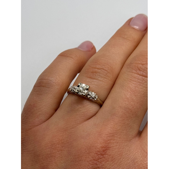 14K WHITE GOLD  DIAMONDS MATCHED PERFECTION RING SIZE 6