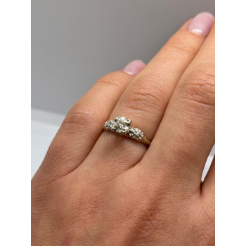 14K WHITE GOLD  DIAMONDS MATCHED PERFECTION RING SIZE 6