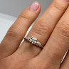 14K White Gold Diamonds Matched Perfection Ring Size 6