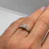 14K White Gold Diamonds Matched Perfection Ring Size 6