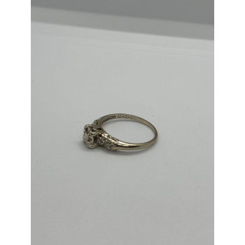 14K WHITE GOLD  DIAMONDS MATCHED PERFECTION RING SIZE 6