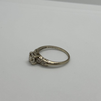 14K White Gold Diamonds Matched Perfection Ring Size 6