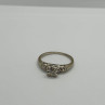 14K White Gold Diamonds Matched Perfection Ring Size 6