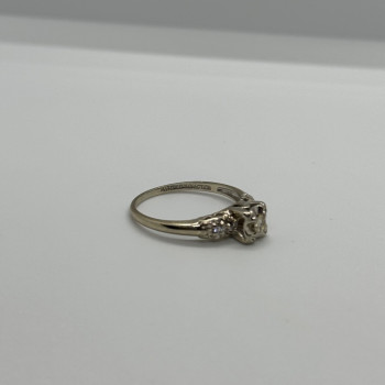 14K White Gold Diamonds Matched Perfection Ring Size 6