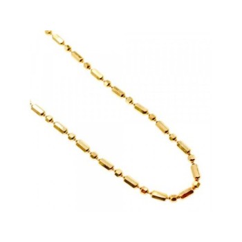 925 Sterling Silver Gold Plated Necklace Italy 39.4 in