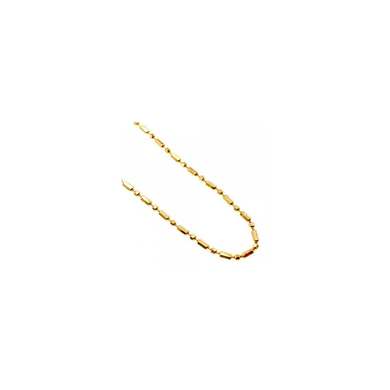 925 Sterling Silver Gold Plated Necklace Italy 39.4 in