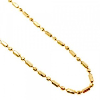 925 Sterling Silver Gold Plated Necklace Italy 39.4 in