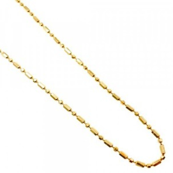 925 Sterling Silver Gold Plated Necklace Italy 39.4 in