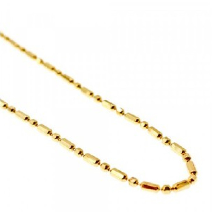 925 Sterling Silver Gold Plated Necklace Italy 39.4 in