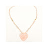 14K YELLOW GOLD ROSE QUARTZ 