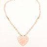 14K Yellow Gold Rose Quartz 