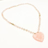 14K Yellow Gold Rose Quartz 