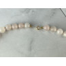 14K YELLOW GOLD ROSE QUARTZ 