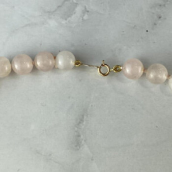14K Yellow Gold Rose Quartz 
