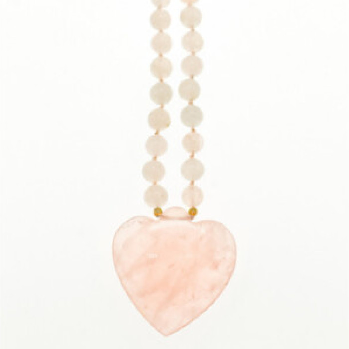14K Yellow Gold Rose Quartz 