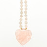 14K Yellow Gold Rose Quartz 